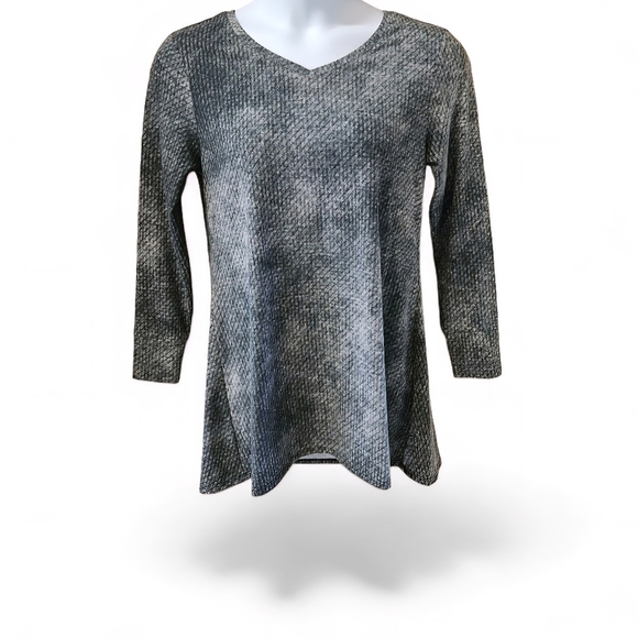 LULAROE Women's super soft oversized V- neck LongSleeve snake print tunic top - Picture 1 of 15